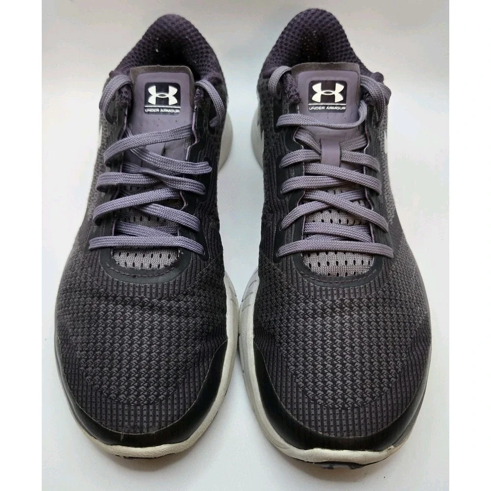 Under Armour Charged Lightning Grey Purple Running Shoes Sneakers Womens 7.5